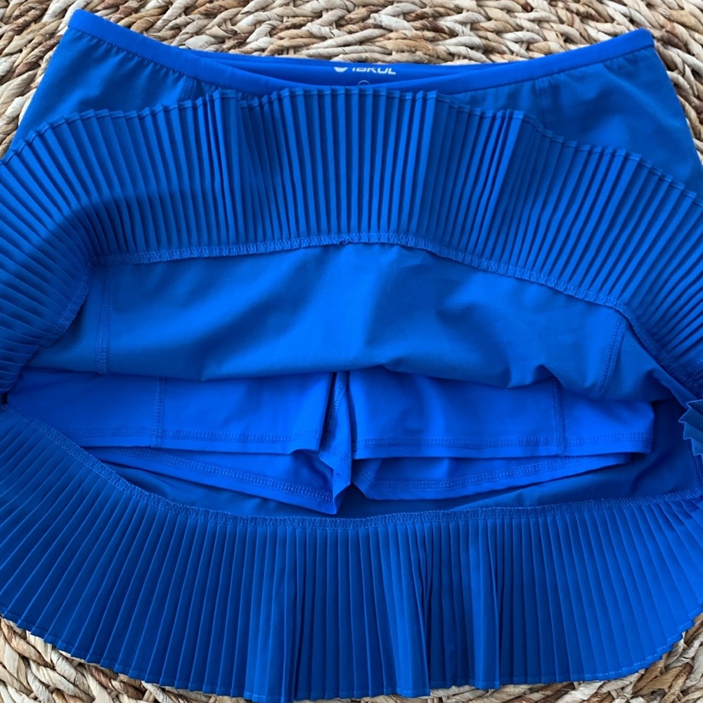 IBKUL Crystal Pleat Royal Blue Skort - Picture 7 of 13